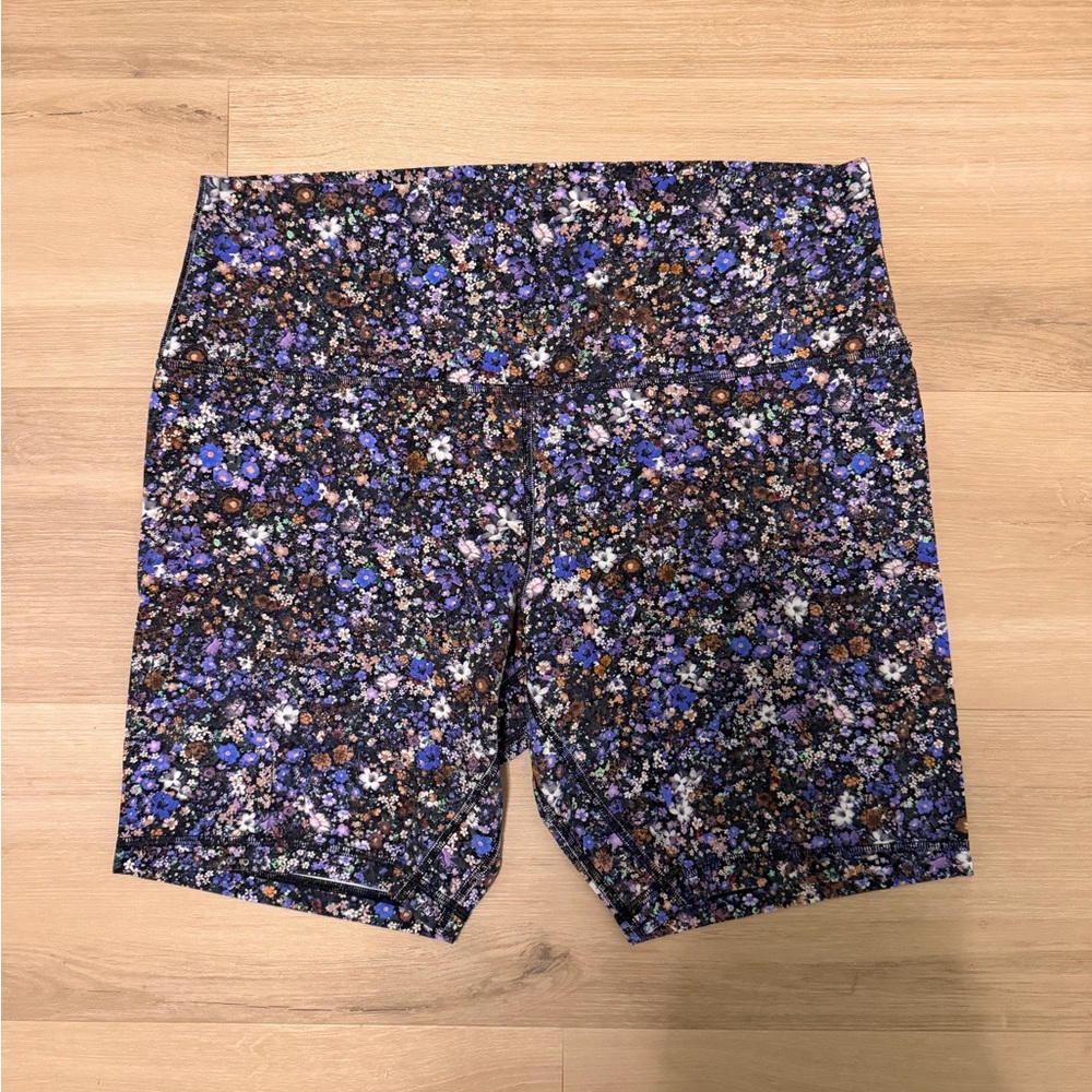 Lululemon align 8” shorts floral size 14
